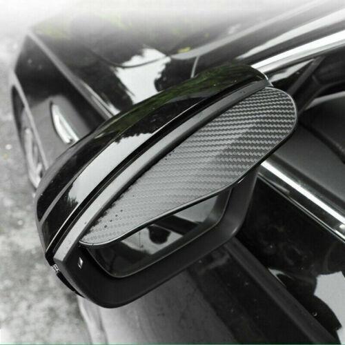 2 Piece Car Side Carbon Fiber Rear View Mirror Rain Visor Guard For Jeep Models - Picture 5 of 5