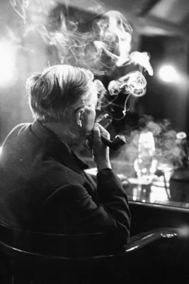 Labour Parteichef Harold Wilson Pfeife rauchen 4x6 Foto 