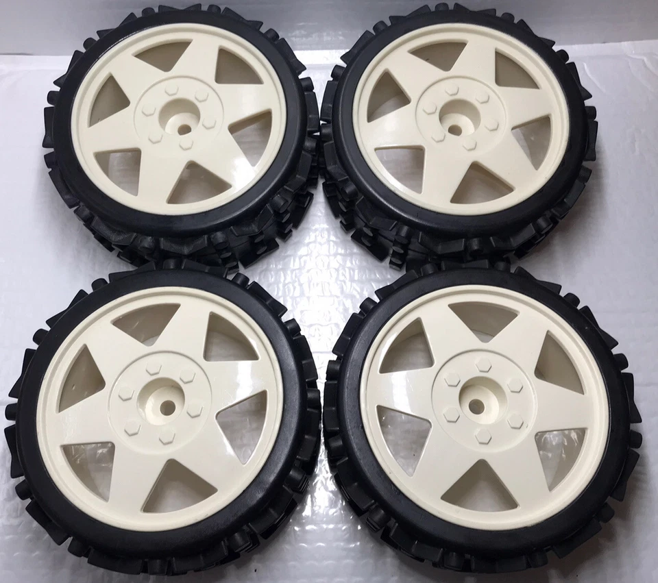 Tire Set 4PCS For Duratrax Firehammer Smartech Carson FG 1/5 Scale RC Buggy - Image 2 of 4