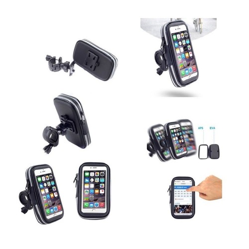 pour Blu Studio X5 (2022) Support Pro Réflecteur Guidon Bicyclette Moto Imper... - Photo 4/6