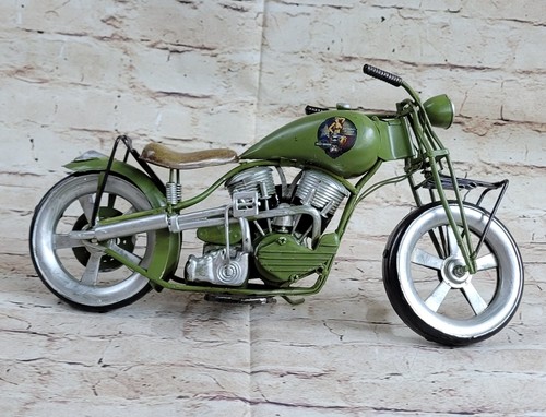 Europeo Finery 1950 Moto Motocicletta Bicicletta Modello Giocattolo Artistico - Foto 3 di 6