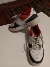 Nike Air Force 1 LV8 USA Sz 4.5Y Midnight Navy White Denim DJ5180-100 Preowned