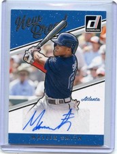 2017 DONRUSS #NB-MS MALLEX SMITH AUTOGRAPH ROOKIE CARD RC ATLANTA BRAVES, 012119