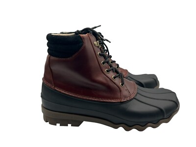 sperry duck boots mens black