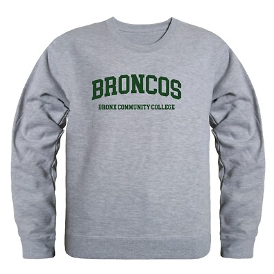 Bronx Community College Broncos Seal Crewneck Sweatshirt Sweater