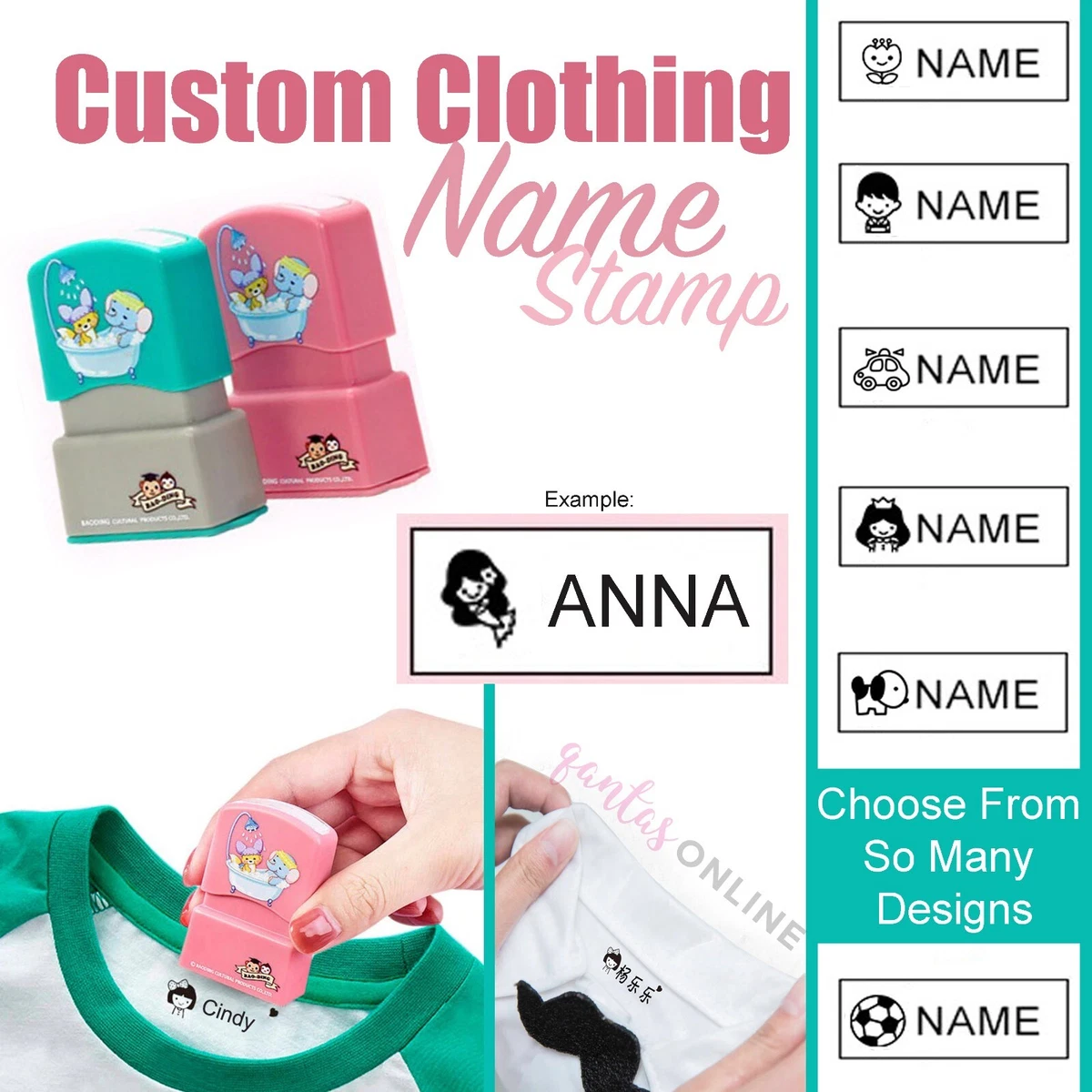 Name Stamp For ClothingName StampPersonalized Stamps For Kids