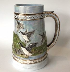 老式19 邓肯企业大野鸭鸭stein 9 5 虹彩蓝色 Ebay