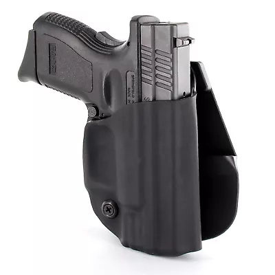 R&R HOLSTERS Beretta - OWB Paddle Holster - Matte Black & Black Carbon Fiber