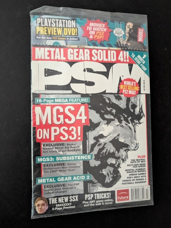 PSM: 100% Independent PlayStation Magazine July 2005 #99 with DVD SEALED RARE