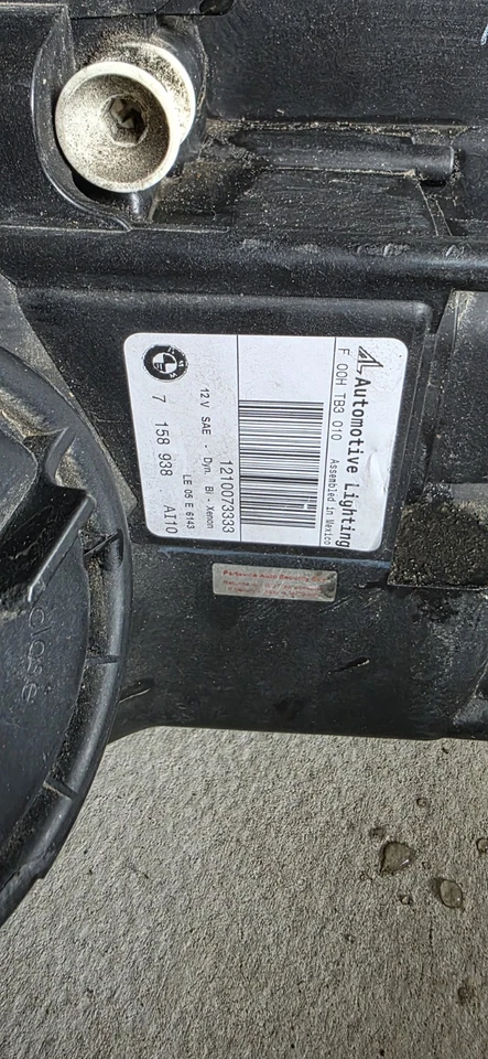 Faro lateral derecho BMW X5 2011 a 2013 pasajero derecho xenón oculto OEM Foto 4 de 4