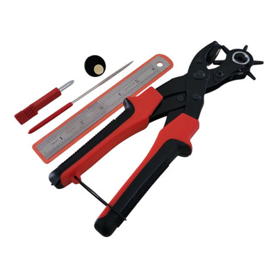 Adjustable DIY High Quality Belt Hole Puncher Opener Tool Leather Plastic Fabric