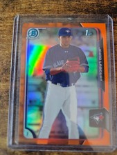 2015 Bowman Chrome Jairo Labourt 1st Orange Refractor 7/25 #BCP94 Blue Jays