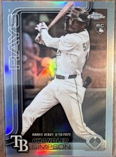 Topps Chrome Update 2025 Chandler Simpson Rookie Debut #USC17 Tampa Bay Rays