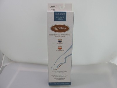 Aetrex Heritage Series Women's L1525 Lynco Foot Orthotics 9 Low Arch Insoles