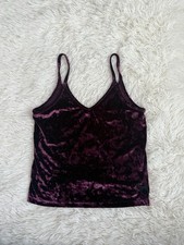 PINK By Victoria's Secret Sleepwear Velvet Cami Tank Top Purple Size Small