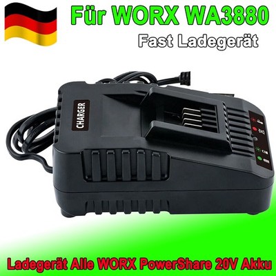 WORX WA3880 PowerShare Akku Ladegerät 20V Schnellladegerät B-Ware