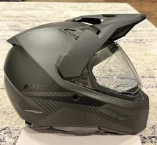 Klim X1 Alpha Matte Black Full Face Adventure Motorcycle Helmet Size L