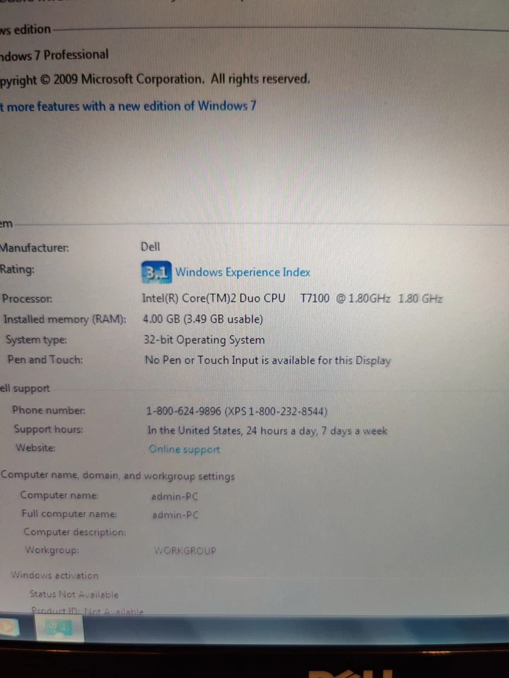 Dell Latitude D630 Core2duo T7100 4 GB Ram 250 GB Hdd Run To Windows 7 - Image 4 of 4