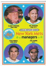 Gil Hodges / Berra / Stengel / Torre New York Mets Magic Memory 1981 #4