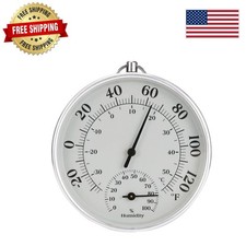 Decorative 4-Inch Indoor Outdoor Thermometer  Hygrometer - Accurate Gauge