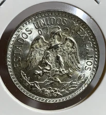 WORLD SILVER COIN: *  1944 MEXICO 50 CENTAVOS, UNC*