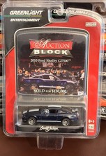 Greenlight Auction Block Barrett Jackson 2010 Ford Shelby GT500 1/64 Blue NEW