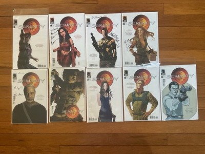 Serenity #1-3 Lot Cast Signature Variant Covers Baccarin Dark Horse 2005.