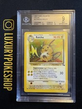 Carta Card Pokemon Raichu Fossil Prima Edizione Unlimited ITA BGS 9 MINT  14/62