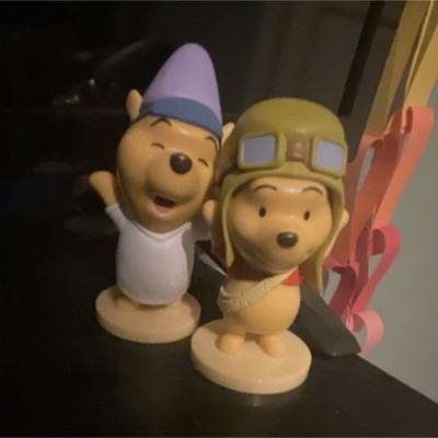 Disney Winnie the Pooh Figurine set of 2 Bear costume