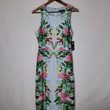 NWT Guess Maxi Dress Womens Size 10 Multicolor Floral Print MSRP-$126 New *READ
