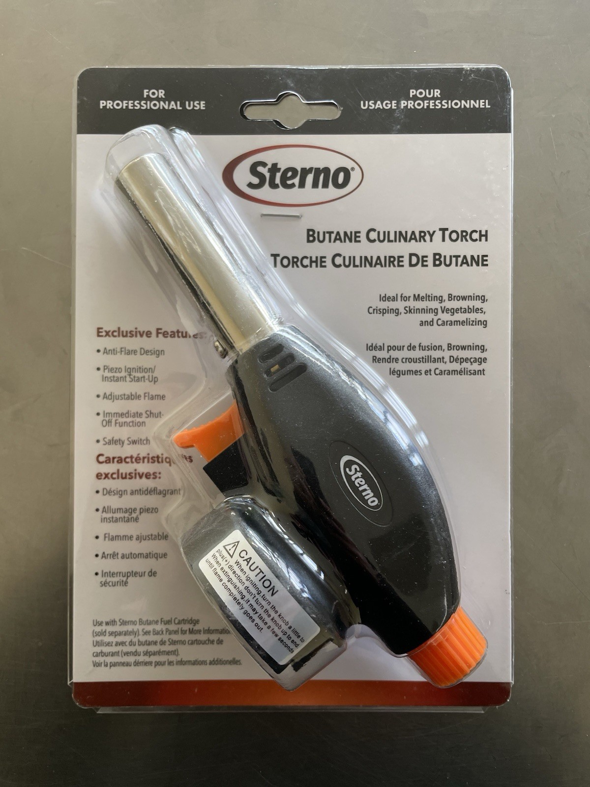 - Kitchen Blow Torch Safety Shut-off Handheld