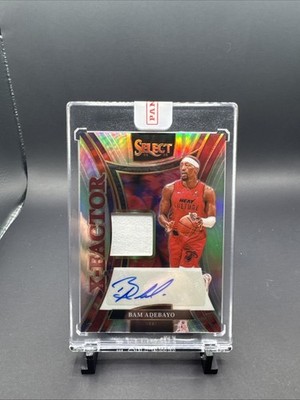 2024-25 Select Bam Adebayo X-Factor Memorabilia Signatures Jersey Auto #/49