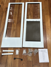 Dog Door for Sliding Glass Door, Adjustable Height 75 3/5" to 80" Sliding