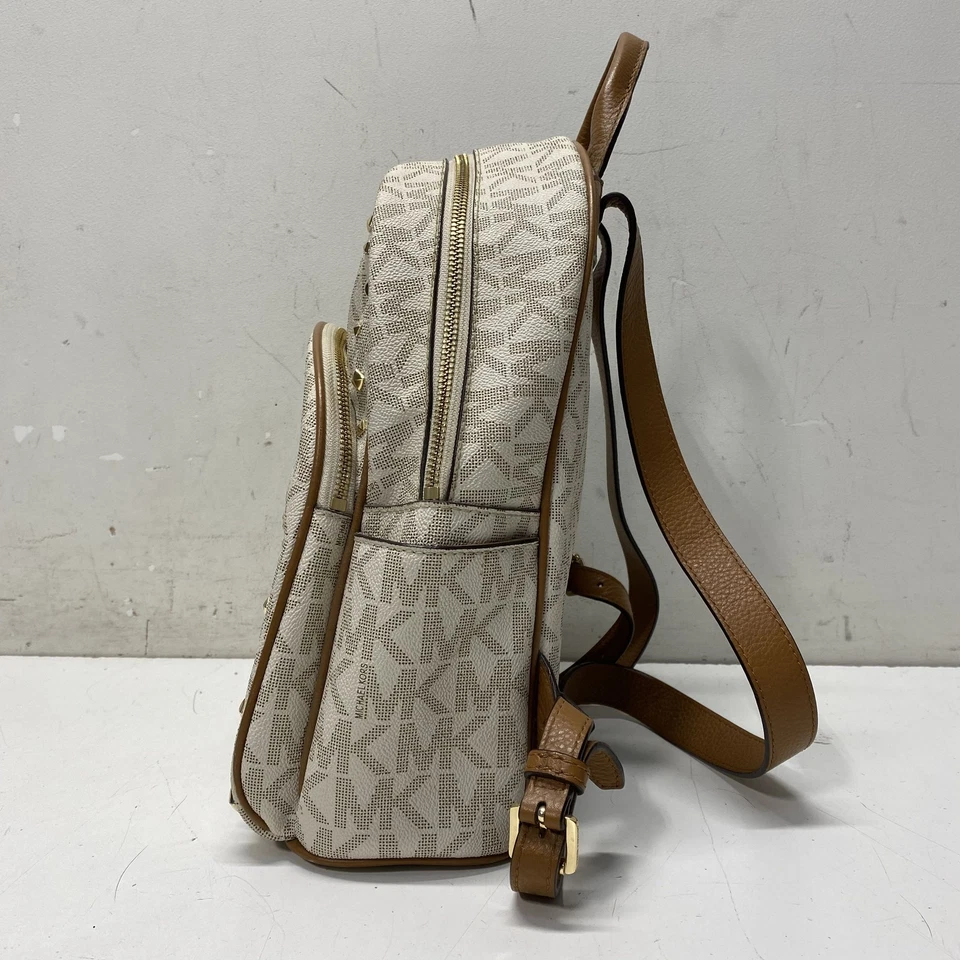 Mochila de lujo Michael Kors de cuero tostado Foto 2 de 4