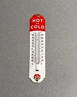 VINTAGE 12” DR PEPPER COLA PORCELAIN THERMOMETER SIGN CAR GAS OIL MOTORCYCLE