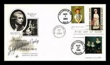 AMERICAN PAINTERS CASSATT COPLEY JOHNSON  2003 HN HIDEAKI NAKANO PERFIN FDC TRIP