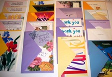 Birthday  Thank You Greeting Cards  Envelopes - Lot of 20   B3