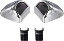 Led License Plate Light Lamp Lens White Bulbs Chrome Rear Housin Color Chrome
