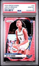 2024 Panini Prizm WNBA - JAELYN BROWN #31 - Rookie Red Pulsar/299 - PSA 10