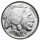 1 oz Silver Buffalo Round .999 Fine Silver Indian Head Design Bullion Coin