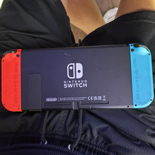 Nintendo Switch Handheld System Console Tablet w/ Neon Red/Blue Joy-Con, USB-C