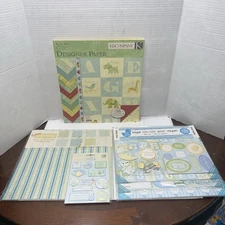 12x12 K&Company Small Wonders Boy Designer Paper Pad 36 Sheets Double Sided