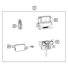 Ram 68234886AE Keyless Entry Receiver