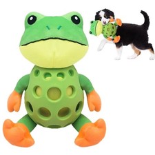 Cartoon Frog Shape Plush Frog Dog Toy Pet Squeaky Chew Toy  Home Use
