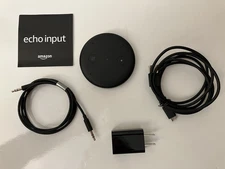 Amazon Echo Input C1125P Alexa Bluetooth with Power Supply and Audio Cable
