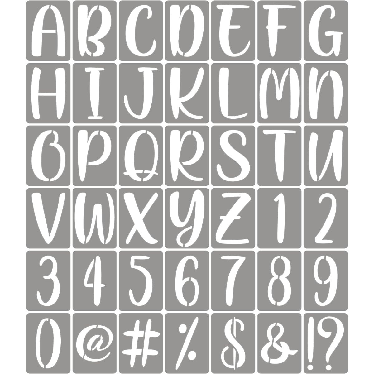 W 4 Inch Lettering Letter Stencils 4 Inch