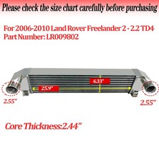 Lr009802 Aluminum Intercooler Fit Land Rover Freelander 2 2.2l Td4 2006-2010 Asi