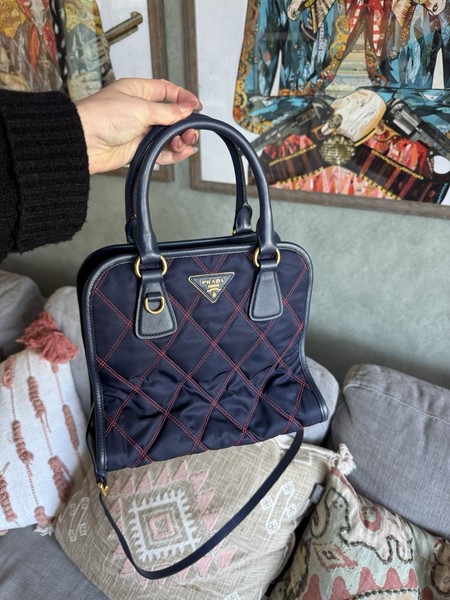 Prada Tessuto Nylon Satchel / Top-Handle Bag
