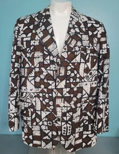 RARE 1960's Vintage SANDWICH ISLES Hawaiian TIKI SPORTCOAT Jacket R44 NM Cond!