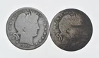 1892-1915 Lot 2 1901 1915-D Barber 90% Half Dollars - Coin Collection *923